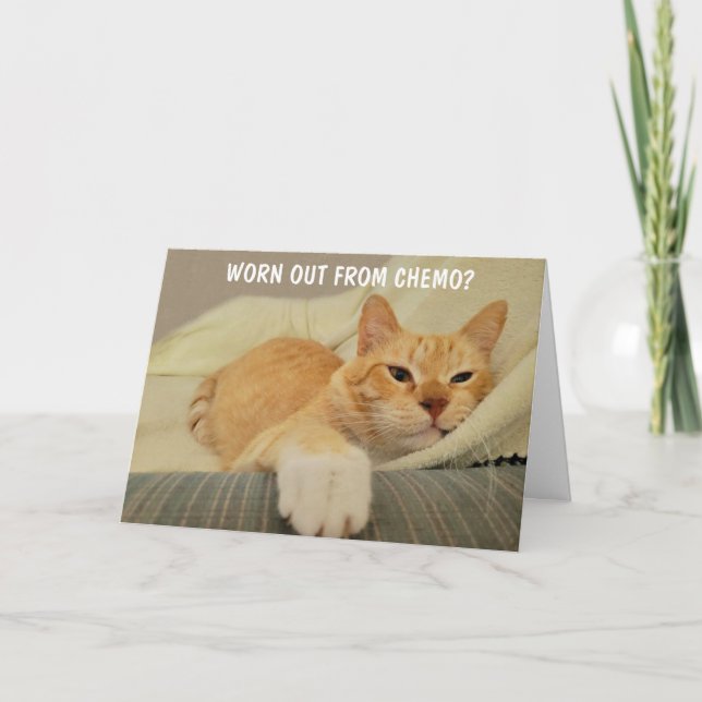Carte Chemo Support Cute Cat (Devant)