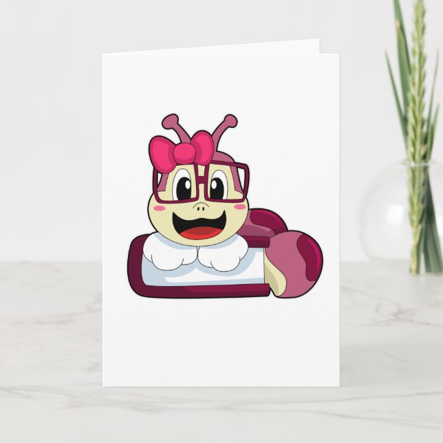 Carte Chenille avec Ruban (Devant)