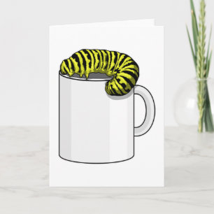 Carte Chenille avec Tasse