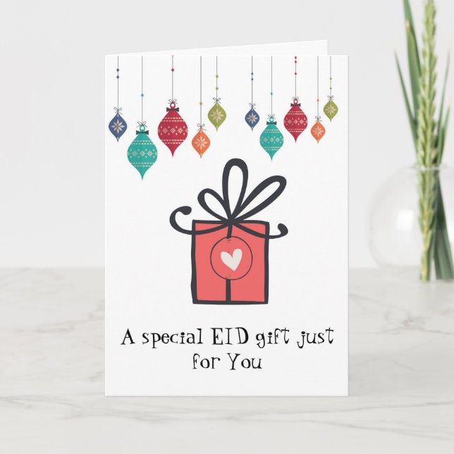 Carte Chèque-cadeau spécial d'Eid (Devant)