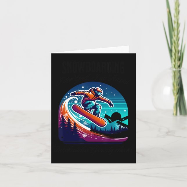 Carte Chèques de gravité non planifiés de snowboard (Devant)