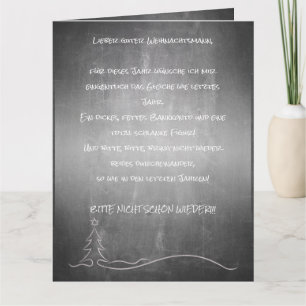Carte Cher bon Père Noël