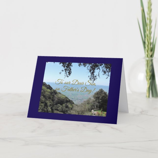 Carte Cher Fils, Bonne Fête des pères (Devant)