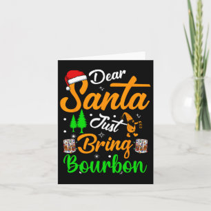 Carte Cher Père Noël Apporte-moi juste un pyjama de Noël