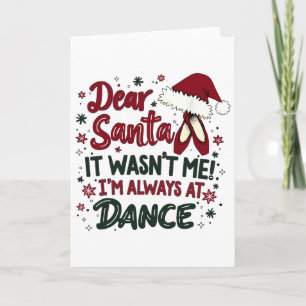 Carte Cher Père Noël Ce N'était Pas Moi Je Suis Toujours