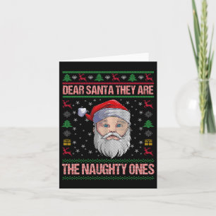 Carte Cher Père Noël, Ce Sont Les Maudits Pajamas De Noë