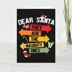 Carte Cher Père Noël, ce sont les vilains Noël Xma