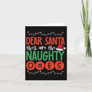 Carte Cher Père Noël, ce sont les vilains Ugly Christma