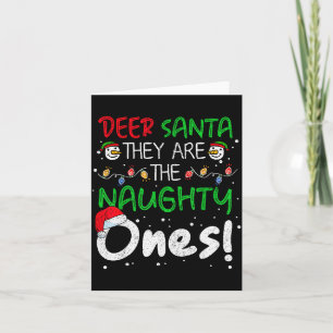 Carte Cher Père Noël Ils Sont Les Vilains Drôle de Noël