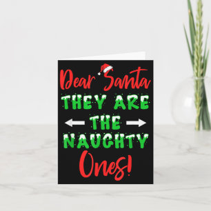 Carte Cher Père Noël Ils Sont Les Vilains Drôle De Noël