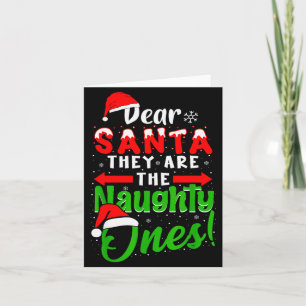 Carte Cher Père Noël Ils Sont Les Vilains Drôle De Noël