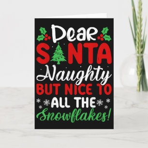 Carte Cher Père Noël Méchant Mais Gentil Pour Tous Les F