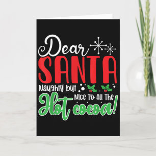 Carte Cher Père Noël méchant mais gentil pour tout le ch