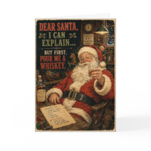 Cher Père Noël Whiskey Noël drôle