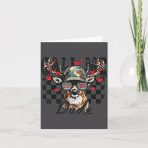 Carte Cher Saint-Valentin de chasse Appelez-moi mec Vale