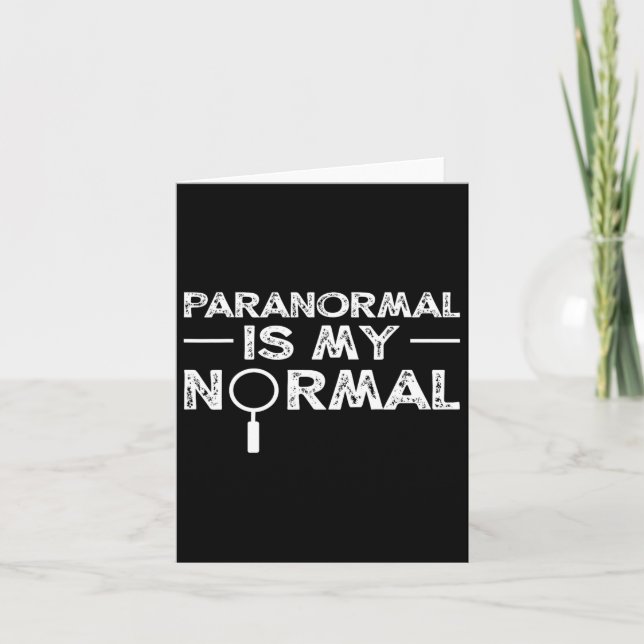 Carte Chercheur Paranormal Chasse Fantôme Drôle Cadeau (Devant)