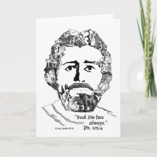 Carte "Cherchez son visage toujours" picoseconde. 105:4