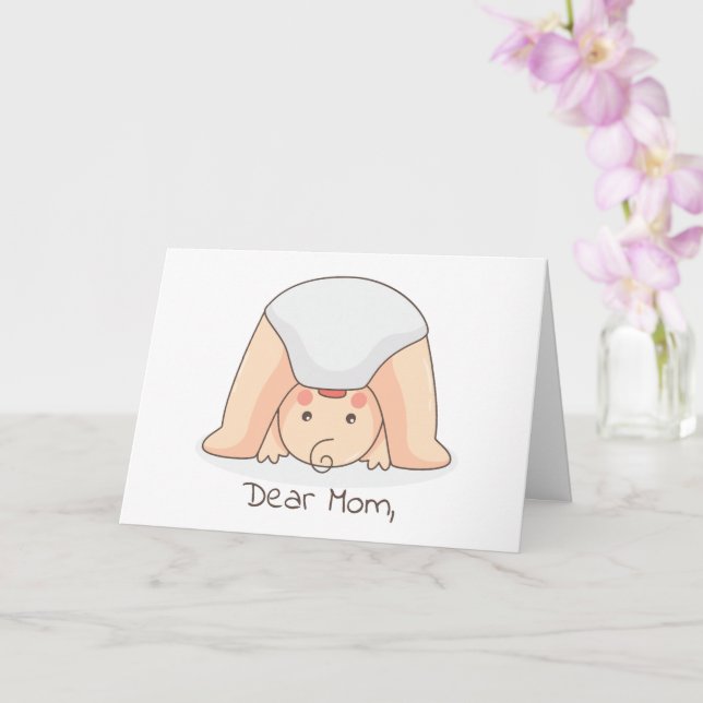 Carte Chère maman... Fête des mères amusantes (Orchidée)