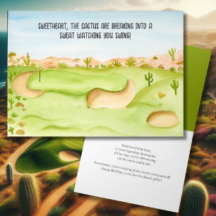 Carte Chéri, parcours de golf dans le désert pour annive