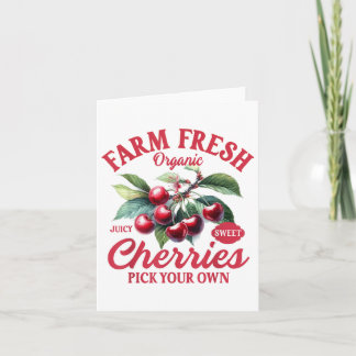 Carte Cherry Lover Farmer Market Farmer Farm A Fresh Ch