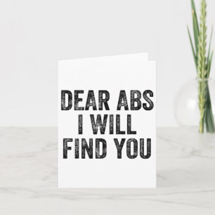 Carte Chers Abs Je Vous Trouverai Gym Weightlifter Bodyb