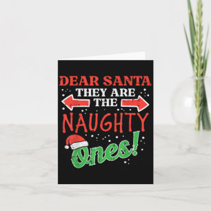 Carte Chers Père Noël, Mauvais Noël Noël, Noël, Noël, Ho