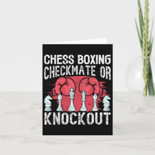 Carte Chess Boxing Checkmate Ou Knockout Fun