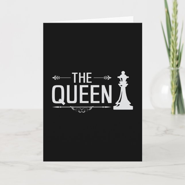 Carte Chess Chess Board Checkmate Queen Board Gift (Devant)