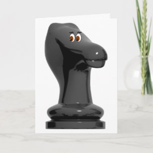 Carte Chess Knight Funny Birthday Card