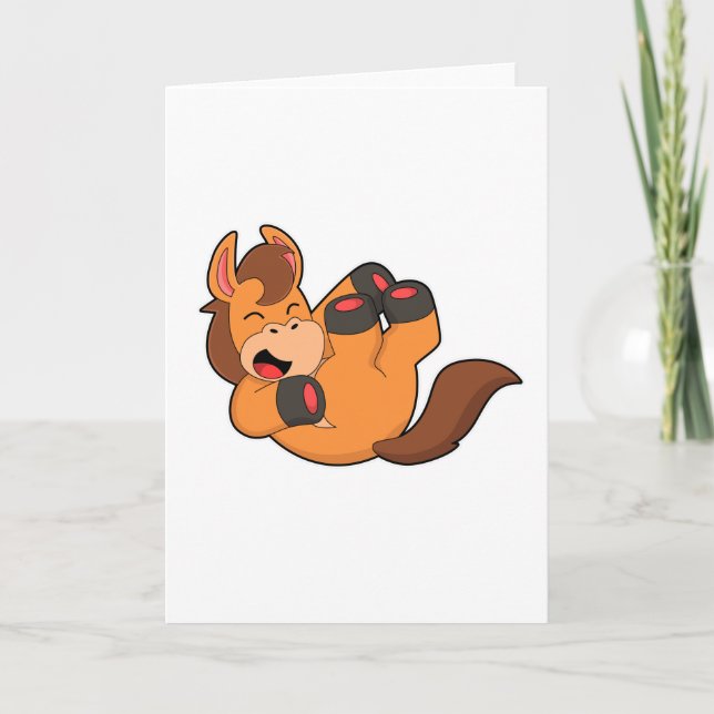 Carte Cheval à rire (Devant)