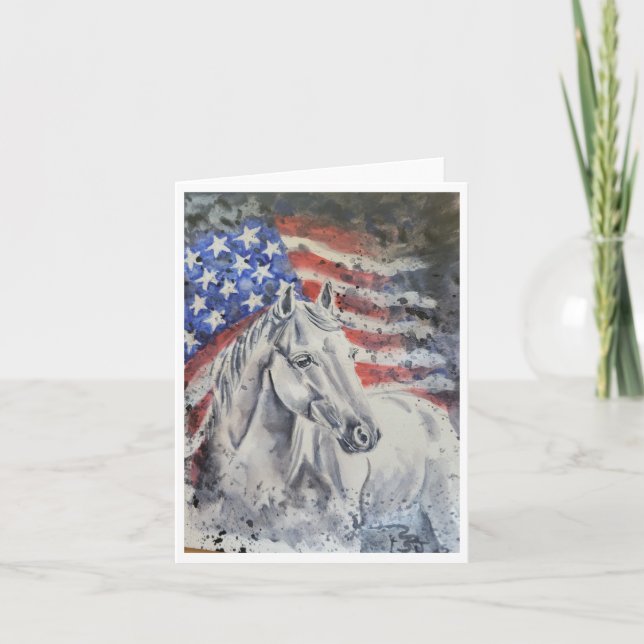 Carte Cheval Americana par Sherry  (Devant)