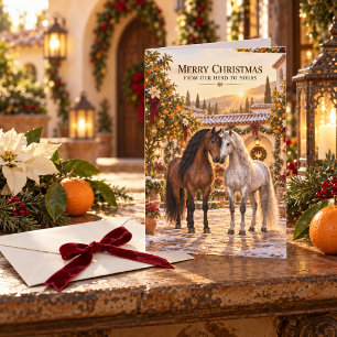 Carte Cheval andalou Noël
