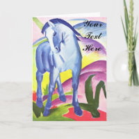 Cheval bleu I par Franz Marc Greeting