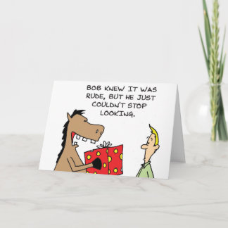 Carte Cheval cadeau