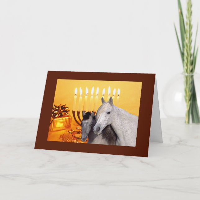 Carte Cheval Chanukah (Devant)