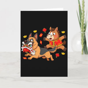 Carte Cheval Chinois Berger Allemand Enfant Hommes Femme