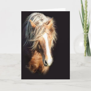 Carte Cheval contre Noir