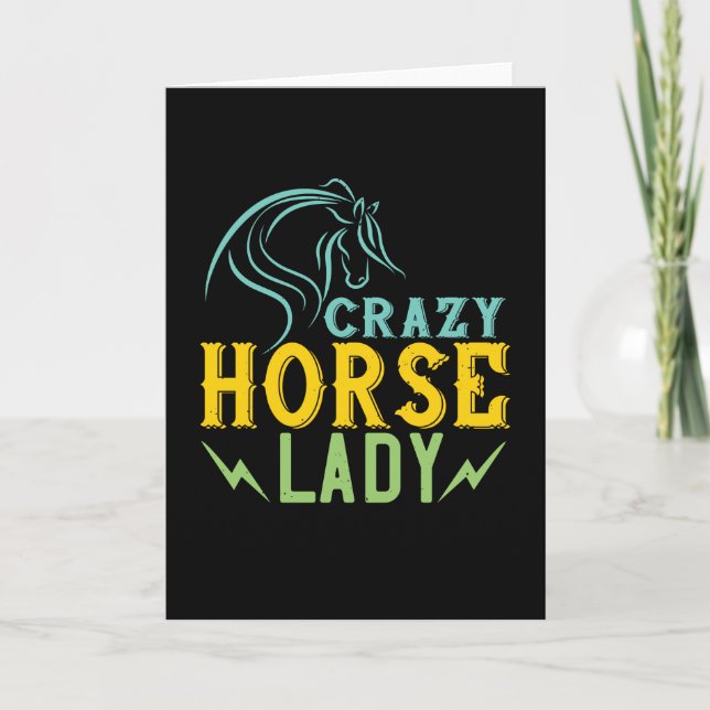 Carte Cheval - Crazy Horse Lady (Devant)