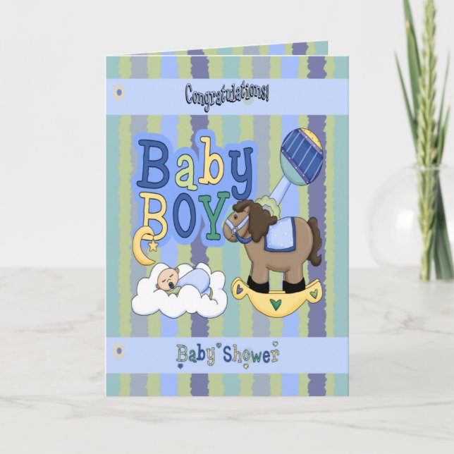 Carte Cheval de basculage de garçons (Devant)