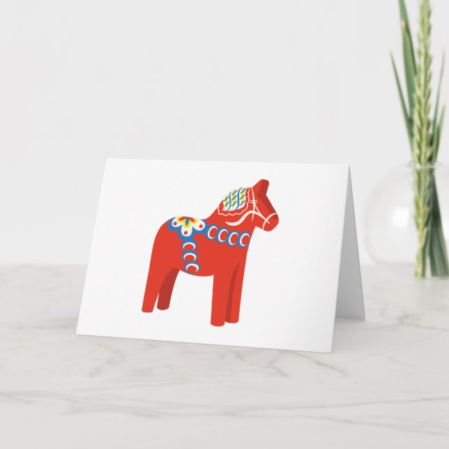 Carte Cheval de Dala suédois (Devant)