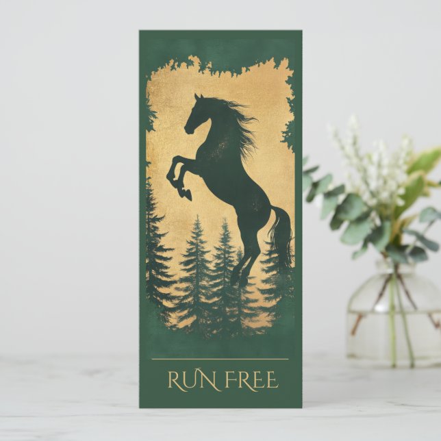 Carte Cheval de Forêt Sauvage — Courir Libre (Debout devant)