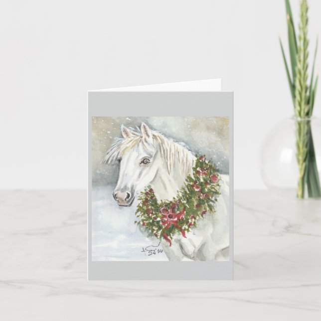 Carte Cheval de Noël par Sherry (Devant)