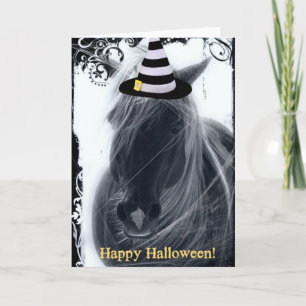 Carte Cheval d'Halloween