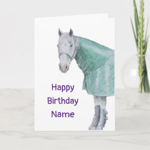 Carte Cheval en Rug Anniversaire