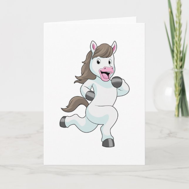 Carte Cheval en tant que coureur à la course (Devant)