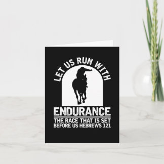 Carte Cheval équitation Christian Horseback - Endurance 