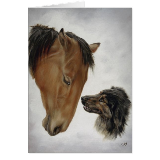 Carte Cheval et Chien (Devant)