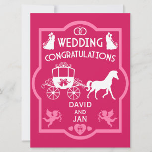 Carte Cheval Et Panier Romantique Mariage