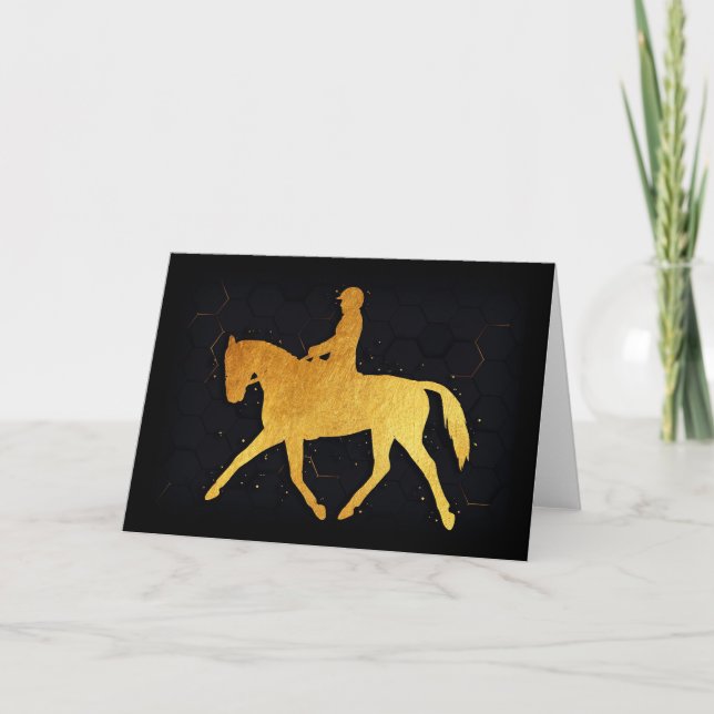 Carte Cheval Et Rider (Devant)
