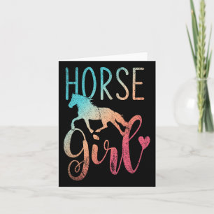 Carte Cheval Fille Equestre Filles Cadeau Cheft Horsebac